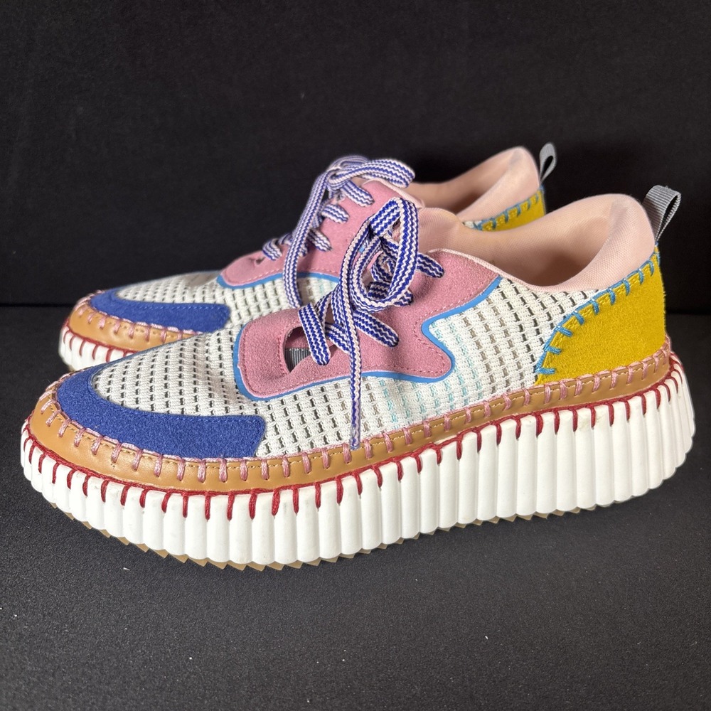Cozzy Girl Stitched Tennis Shoes. Multicolor, 8M‎